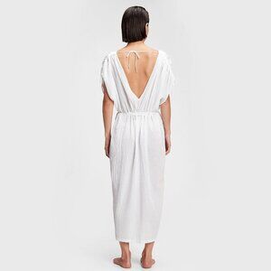 GAP Crinkle Cotton Modal Linen Maxi Cover-Up M/L